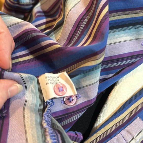 Thomas Pink purple blues stripe top 12 - Picture 10 of 11